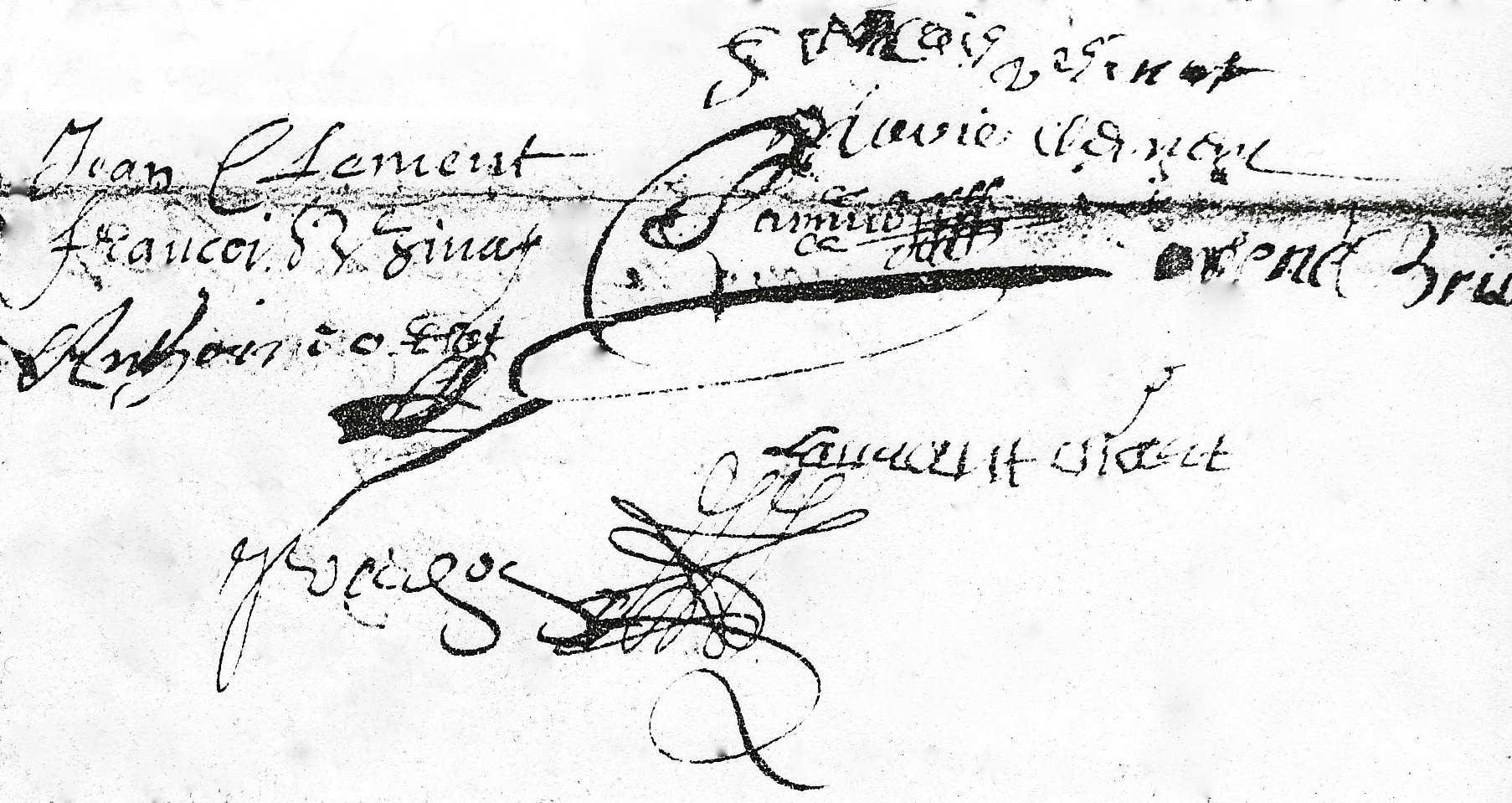 signature le puîné et Marie Clément